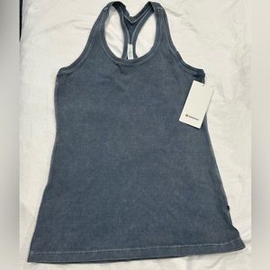 Lululemon Cool Racerback Tank Blue Grey 14 NWT